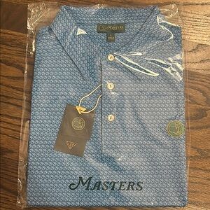 Masters - exclusive purchase at Berckmans Place - Blue Berckman Logo Men's Polo